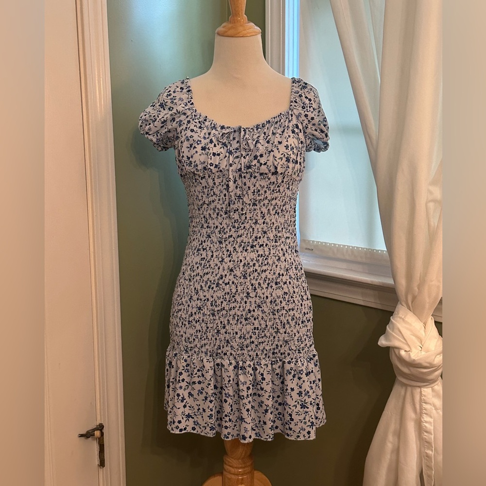 Wild Fable Blue Floral Dress - Size S